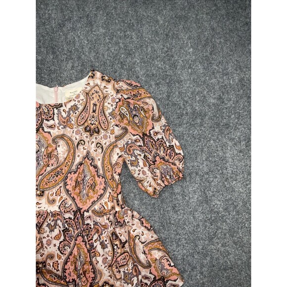 Anthropologie X Kachel Dress Womens Size XS Petite  Pink Paisley Maxi Tiered - Picture 5 of 13